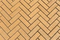 Brown herringbone brickwork close up Royalty Free Stock Photo