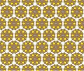 Brown hexagonal abstract pattern