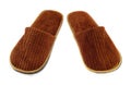 Brown home slippers