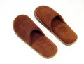 Brown home slippers