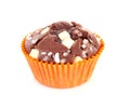 Brown homebaked cupcake Royalty Free Stock Photo