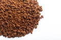 Brown instant coffee powder Royalty Free Stock Photo