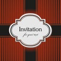 Brown invitation