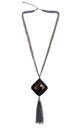 Brown Jewelled Necklace