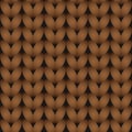Brown knitted seamless pattern