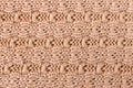 Brown Knitting or Knitted Fabric Texture Pattern Background Royalty Free Stock Photo
