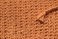 Brown knitting wool texture Royalty Free Stock Photo