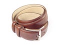 Brown leather belt Royalty Free Stock Photo