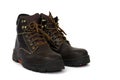 Brown leather boots with very cool laces, perfect for teenagers.