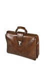 Brown leather briefcase Royalty Free Stock Photo