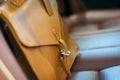Brown leather briefcase Royalty Free Stock Photo