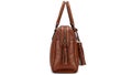Brown leather handbag with tassels Royalty Free Stock Photo