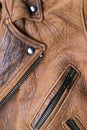 Brown leather jacket Royalty Free Stock Photo