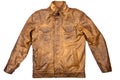 Brown leather jacket Royalty Free Stock Photo