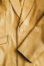 Brown leather jacket texture, genuine soft leather.