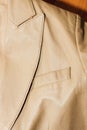 Brown leather jacket texture, genuine soft leather.