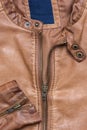 Brown leather jacket Royalty Free Stock Photo