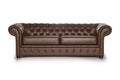 Brown leather Luxurious sofa Royalty Free Stock Photo