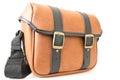 The brown leather messenger bag Royalty Free Stock Photo