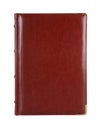 Brown leather notebook Royalty Free Stock Photo