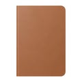 Brown leather notebook on white background isolated on white background Royalty Free Stock Photo