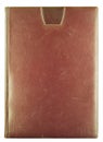 Brown leather notebook isolated on white background Royalty Free Stock Photo