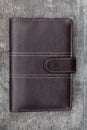 Brown leather organizer Royalty Free Stock Photo