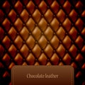 Brown leather pattern Royalty Free Stock Photo