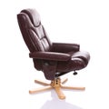 Brown leather recliner chair Royalty Free Stock Photo