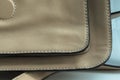 Brown Leather With Seam background Royalty Free Stock Photo