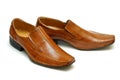 Brown leather shoes