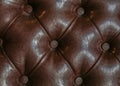 Vintage brown leather sofa cheer glossy