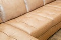 brown leather sofa. Sofa upholstery, banner, repair, genuine leather