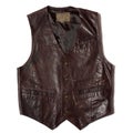 Brown leather waistcoat Royalty Free Stock Photo