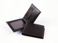 Brown leather wallet isolated Royalty Free Stock Photo