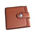 Brown leather wallet