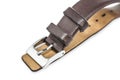 Brown Leather Watchband Royalty Free Stock Photo