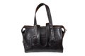 Brown leatherette handbag.