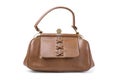 Brown leatherette purse