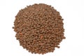 Brown lentils, The lentil (Lens culinaris or Lens esculenta), an edible legume. It is an annual plant Royalty Free Stock Photo