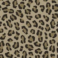 Brown Leopard Animal Print Seamless Repeat Design