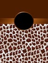 Brown Leopard Print with Rosette