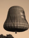 Brown Liberty Bell Balloon Augmented by a Sepia Wash