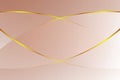 Brown light gradient color soft light and goled line graphic for cosmetics banner advertising luxury modern background