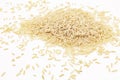 Brown long-grain rice Royalty Free Stock Photo