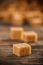 Brown lump sugar Royalty Free Stock Photo
