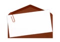 Brown mail icon