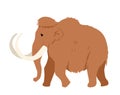 Brown mammoth icon