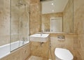 Brown marble bathroom Royalty Free Stock Photo