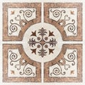 Brown marble-stone mosaic texture. (High.res.) Royalty Free Stock Photo